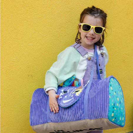 Les Deglingos Weekend Bag Kiprokos the Zebra
