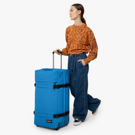Eastpak Transit'r L Large Soft Wheeled Carry-on Bag 0o9 Azure blue
