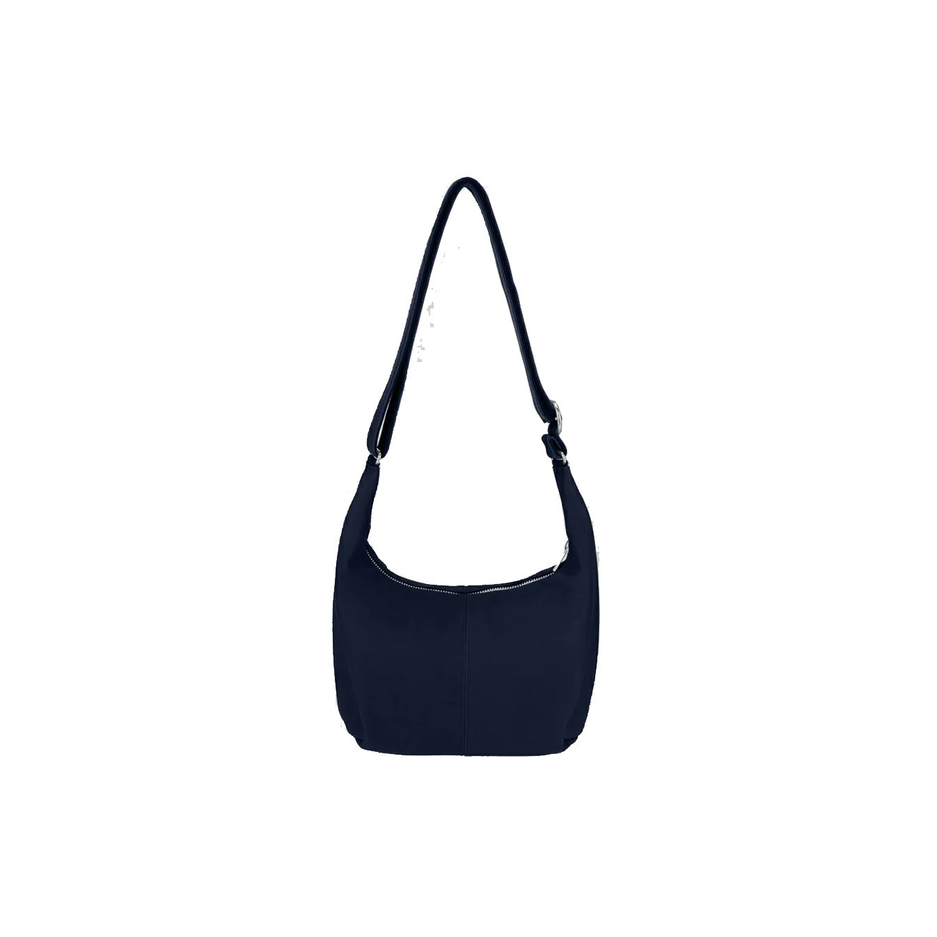 Ateliers Fourès Complice Small Zippered Leather Bag Léto C300 Marine