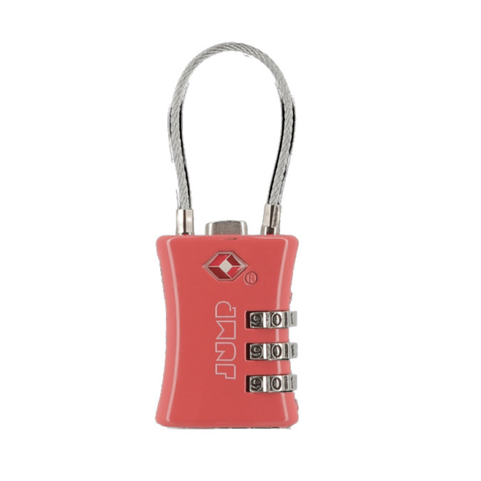 Jump TSA Cable Lock with 3 Digits Red