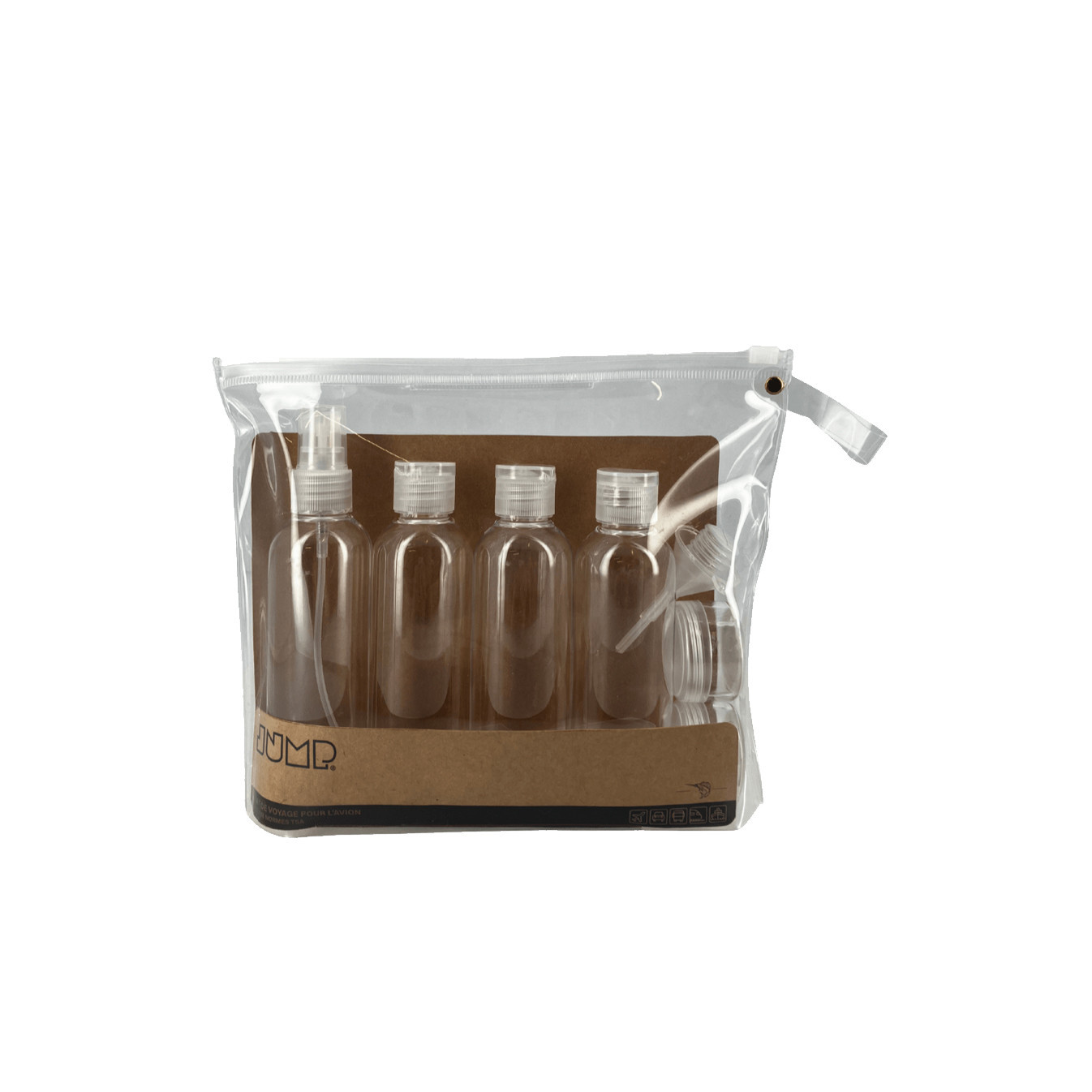 Jump 9-Piece Travel Set with Clear Case