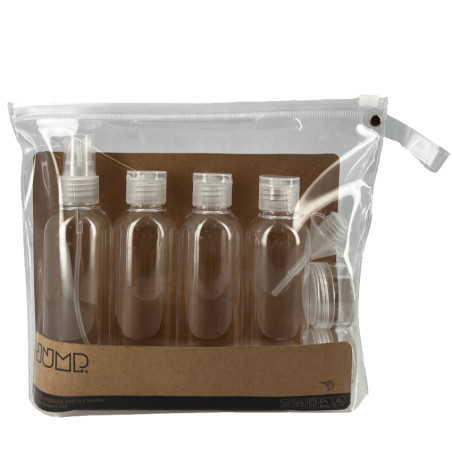 Jump Set De 9 Pièces de Voyage avec Trousse Transparente