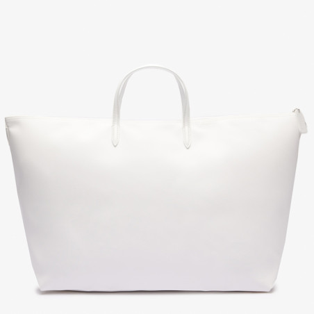 Lacoste Weekend Zipper Tote Bag L12.12 White