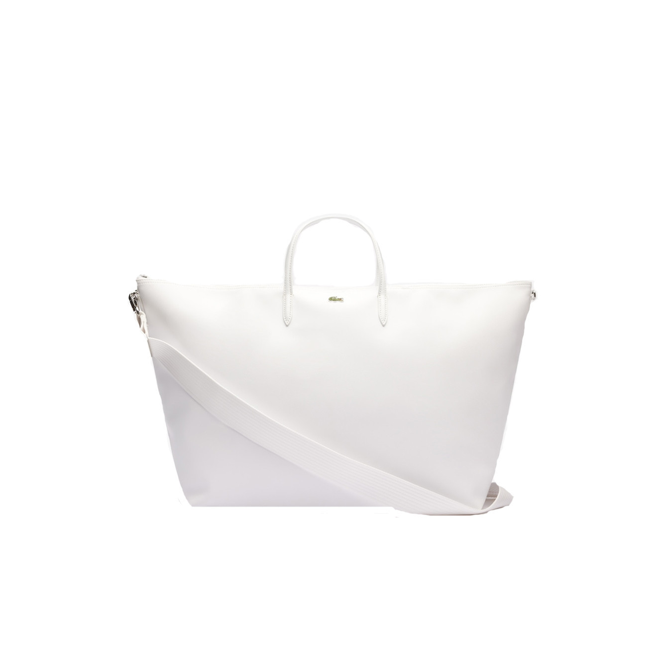 Lacoste Weekend Zipper Tote Bag L12.12 White