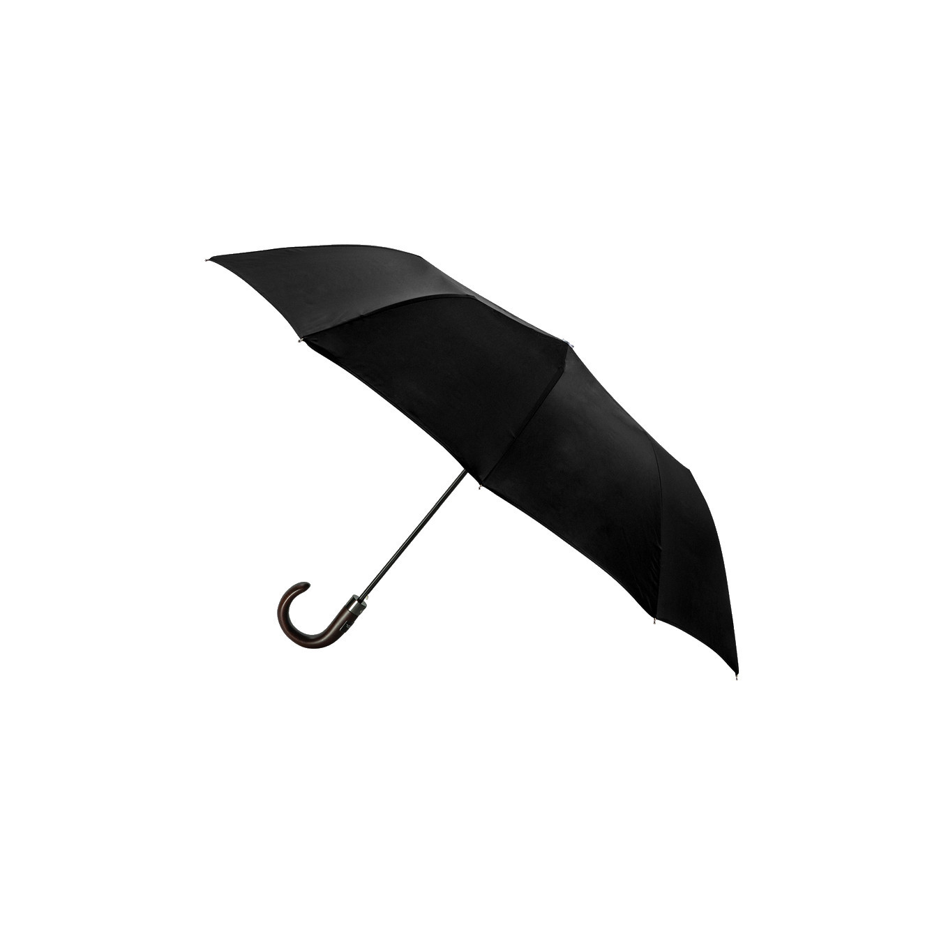 Piganiol Black Medium Automatic Folding Umbrella for Men