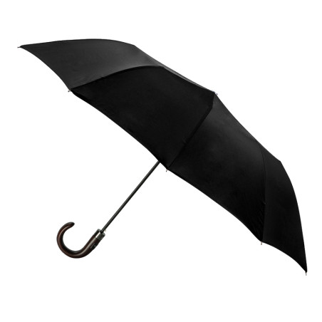 Piganiol Black Medium Automatic Folding Umbrella for Men