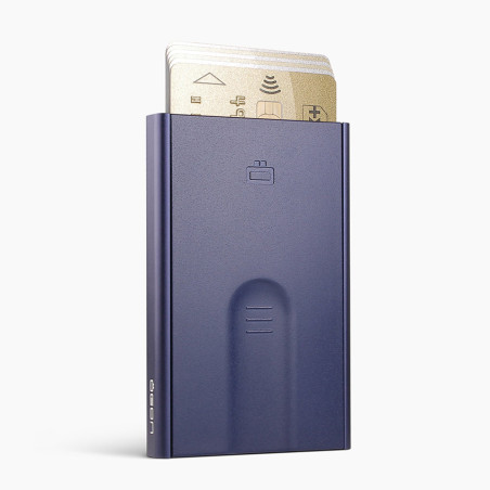 Ogon Slider Compact Card Holder Navy Blue
