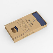 Ogon Slider Compact Card Holder Navy Blue