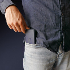 Ogon Slider Compact Card Holder Navy Blue
