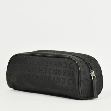 Chabrand Men's toile monogram toile wash bag 84221 Black