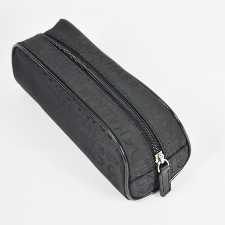 Chabrand Men's toile monogram toile wash bag 84221 Black