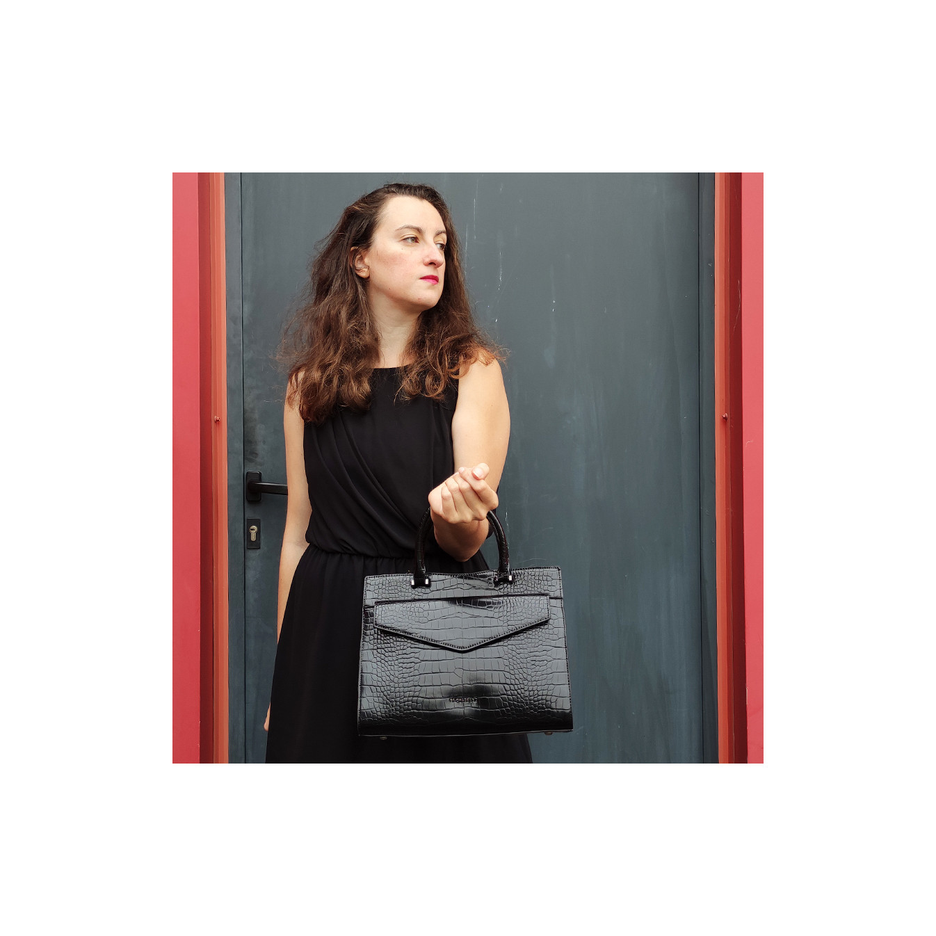 Chabrand Crocodile Handbag 11532 By-Chabrand Black