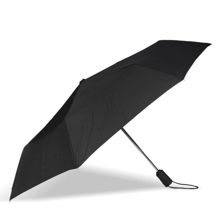 Isotoner Women's Folding X-TRA Sec Auto Black Umbrella