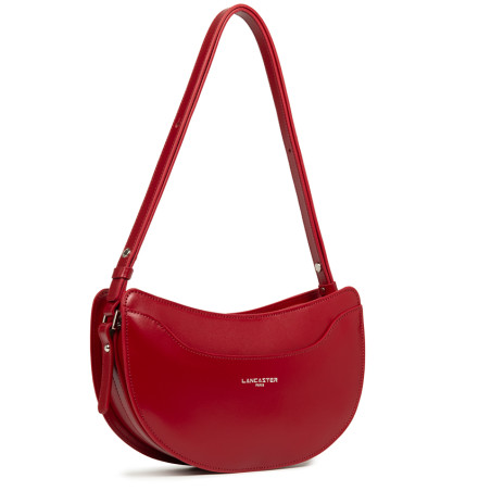 Lancaster Suave Lune Demi Moon Bag 433-33 Carmine