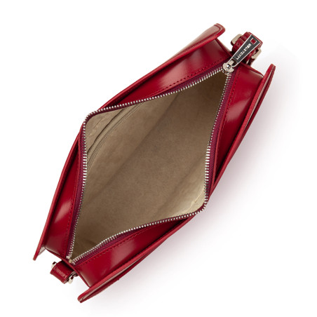 Lancaster Suave Lune Demi Moon Bag 433-33 Carmine