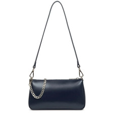 Lancaster Suave Even Sac Baguette Trotteur 433-14 Bleu Foncé dos
