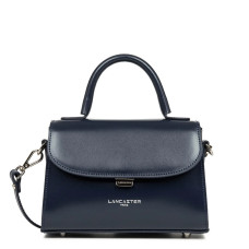Lancaster Suave Even Mini Handbag Leather 433-16 Navy Blue