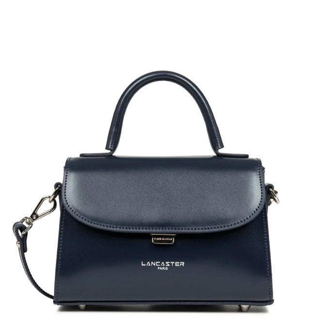 Lancaster Suave Even Mini Handbag Leather 433-16 Navy Blue