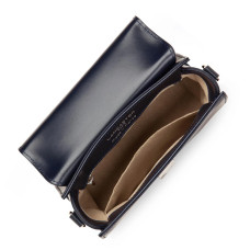 Lancaster Suave Even Mini Handbag Leather 433-16 Navy Blue