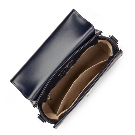 Lancaster Suave Even Mini Handbag Leather 433-16 Navy Blue