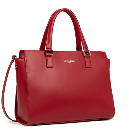 Lancaster Smooth Sac Porté Main 437-04 Carmin cote