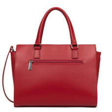 Lancaster Smooth Handbag 437-04 Carmine