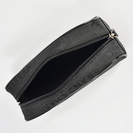 Chabrand Men's toile monogram toile wash bag 84221 Black