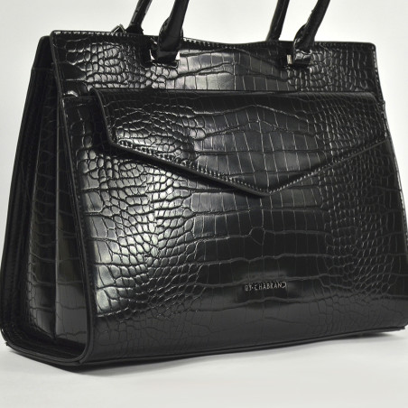 Chabrand Crocodile Handbag 11532 By-Chabrand Black