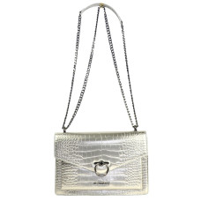 Chabrand Handbag Croco M 11530 By-Chabrand Grey metal