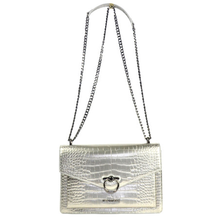 Chabrand Handbag Croco M 11530 By-Chabrand Grey metal