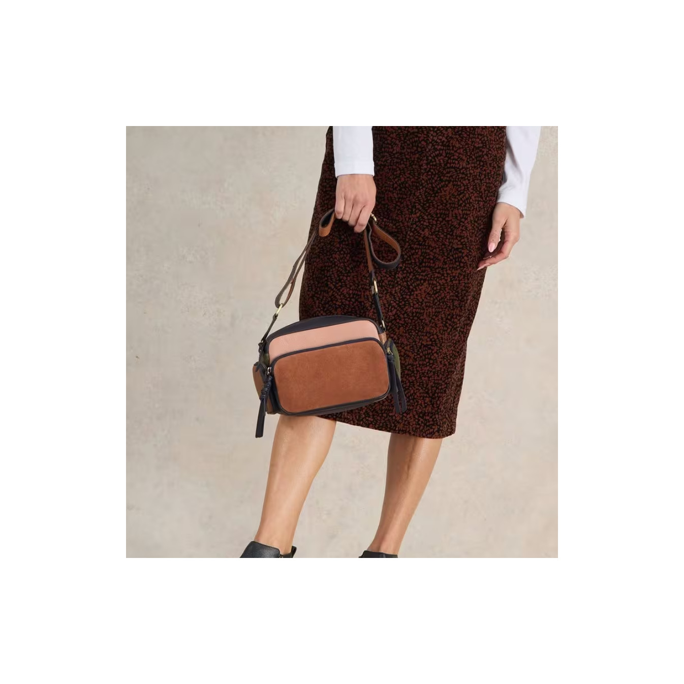 White Stuff Lana Camera bag 441829 Tan multi
