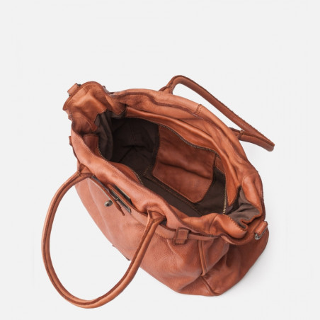 Biba Boston Shoulder Bag Kelly BT26 Leather