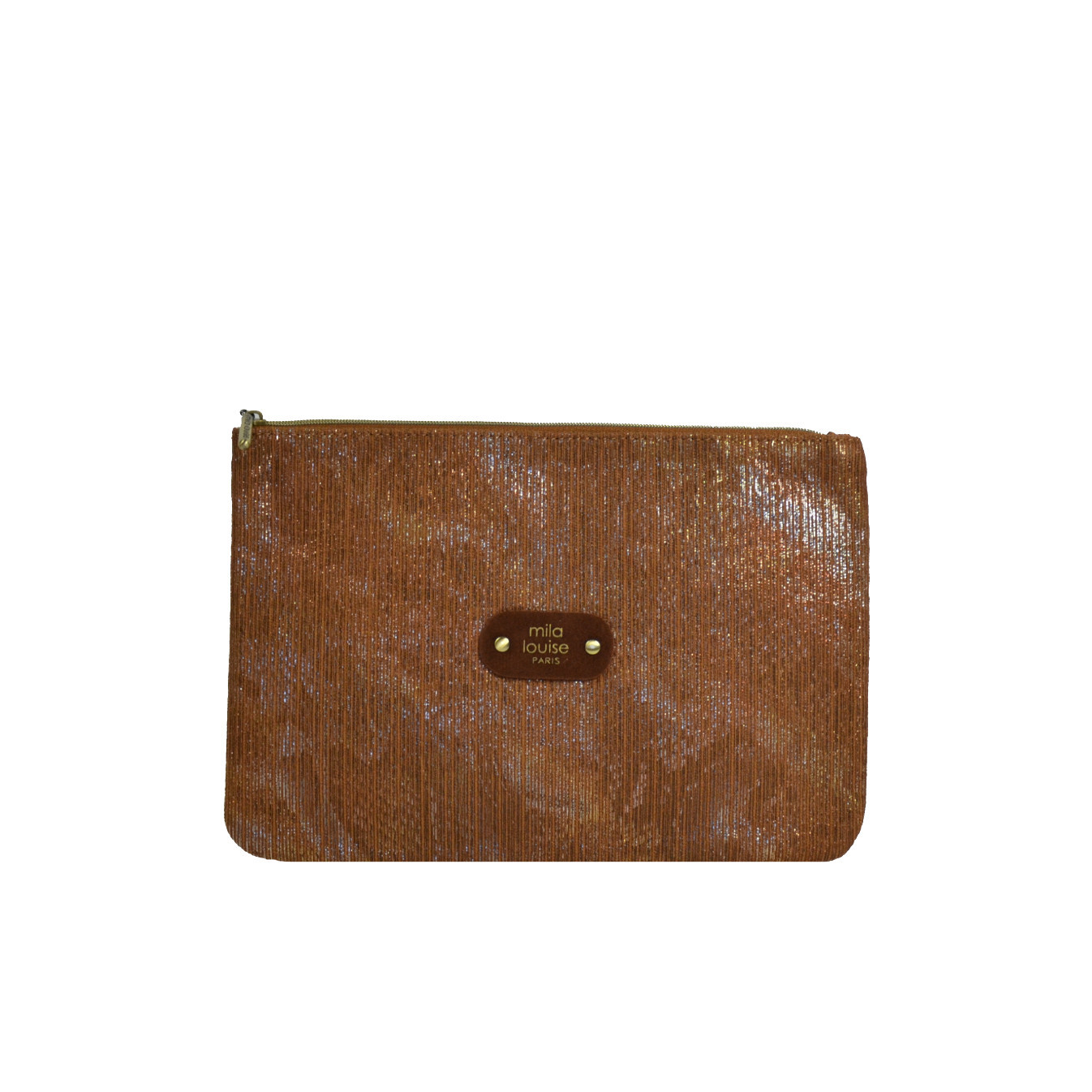 Mila Louise Poch GM CT6 Bag and Cosmetic Pouch Cognac