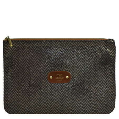 Mila Louise Poch GM SAL1 Bag and Cosmetic Pouch Cognac