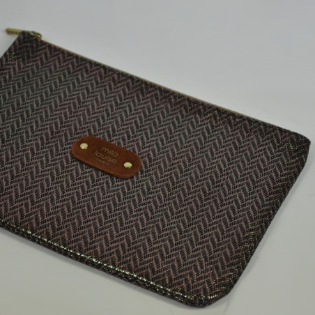 Mila Louise Poch GM SAL1 Bag and Cosmetic Pouch Cognac