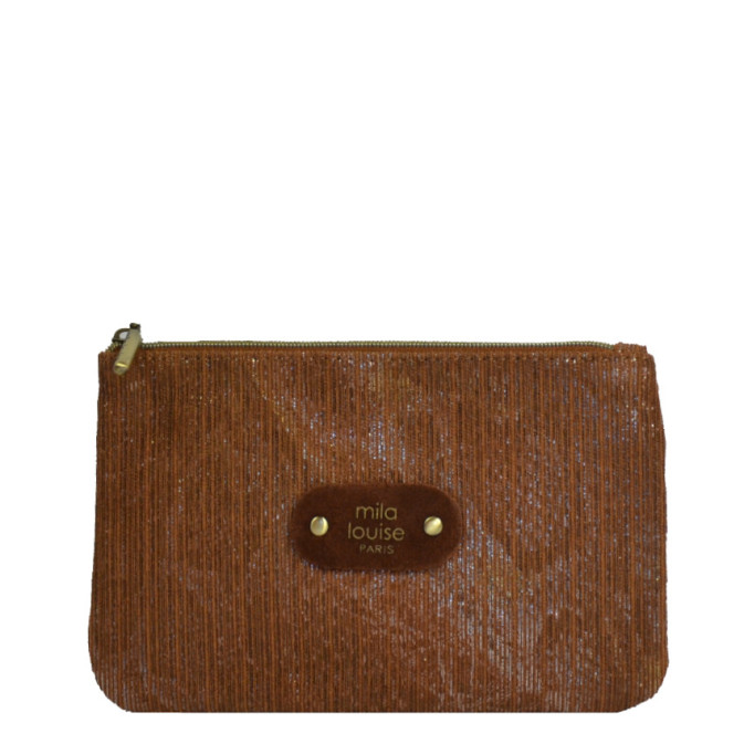 Mila Louise Poch PM CT6 Bag Coin Pouch Cognac