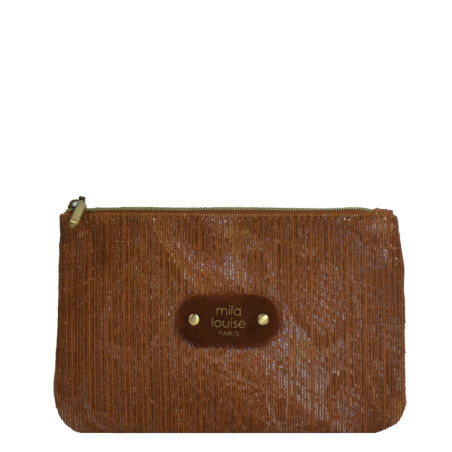 Mila Louise Poch PM CT6 Bag Coin Pouch Cognac