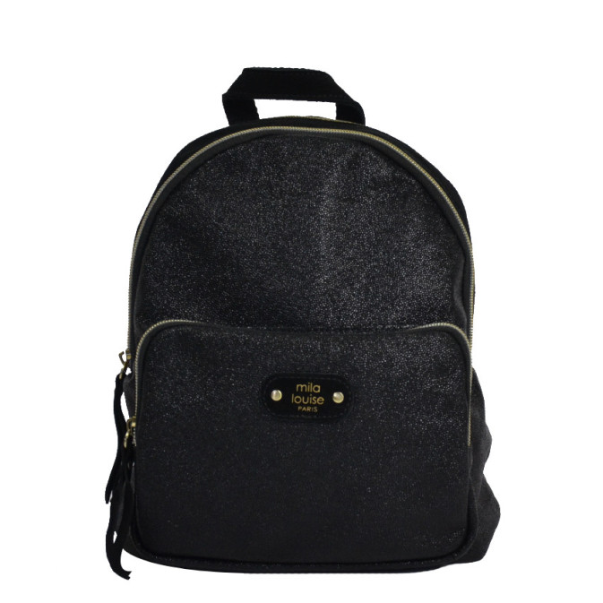 Mila Louise Paris Black Leather and Suede purse Backpack excellent condition Mila Louise Crossbody bag BESS - free shipping available main image 2