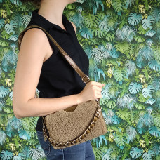 Mila Louise Mama T Trotter Bag Iridescent Leather and Lamb Kiwi