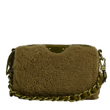 Mila Louise Mama T Trotter Bag Iridescent Leather and Lamb Kiwi
