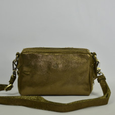 Mila Louise Mama T Trotter Bag Iridescent Leather and Lamb Kiwi