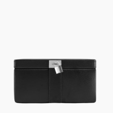 Le Tanneur Large Jewelry Box Black Leather