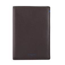 Le Tanneur Martin Grand Vertical Wallet 2 Flaps Coffee