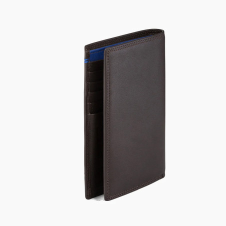 Le Tanneur Martin Grand Vertical Wallet 2 Flaps Coffee