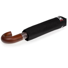 Isotoner Men's X-TRA Solid Umbrella with Crook Wood Handle for Chic...