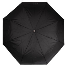 Isotoner Men's X-TRA Solid Umbrella with Crook Wood Handle for Chic...