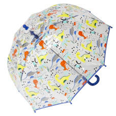 Isotoner Children's Dome Manual PVC Dinosaur Umbrella