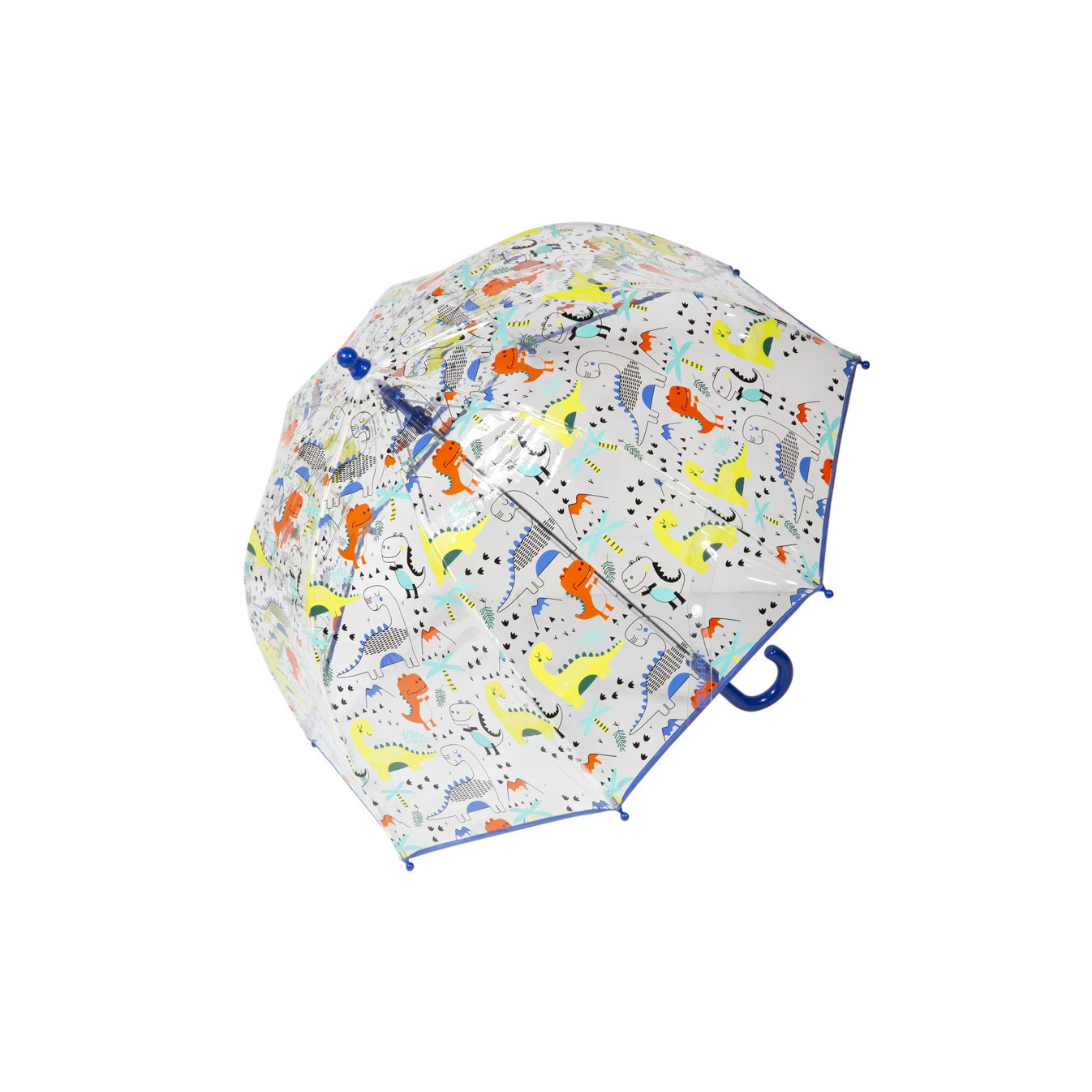Isotoner Children's Dome Manual PVC Dinosaur Umbrella