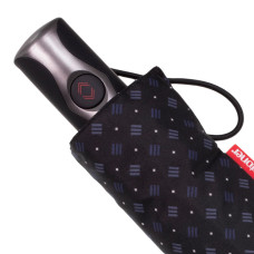 Isotoner Men's Folding Automatic Umbrella X-TRA Solid Tie Pattern