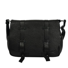Mila Louise Bess E Crossbody Bubble Leather Bag Black